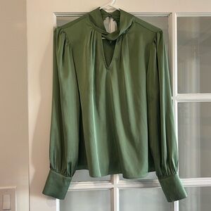 Women’s Green Silk Joie Blouse - Size Medium